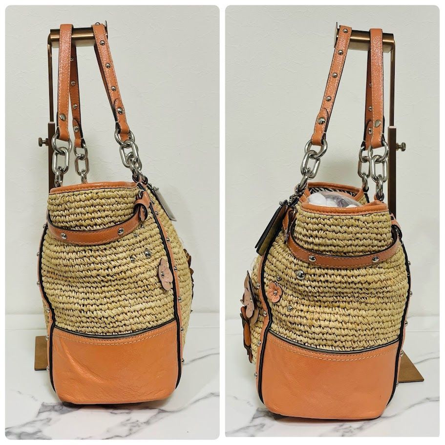 COACH コーチ　カゴバッグ　ティーローズ　花　トート　ハンドバッグ 公式】COACH – コーチ | ティー ローズ バッグ