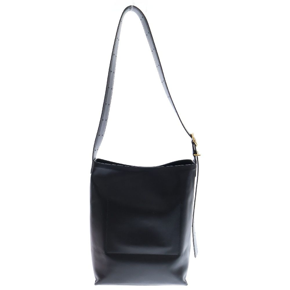 JIL SANDER (ジルサンダー) CANNOLO TOTE カンノーロ レザー トートバッグ ショルダーバッグ ブラック J07WD0063  P5373 - メルカリ