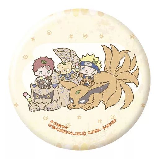 NARUTO サンリオ ホログラムハート缶バッジ カカシ オビト リン ミナト班 NARUTO×Sanrio characters ホログラム缶バッジコレクション