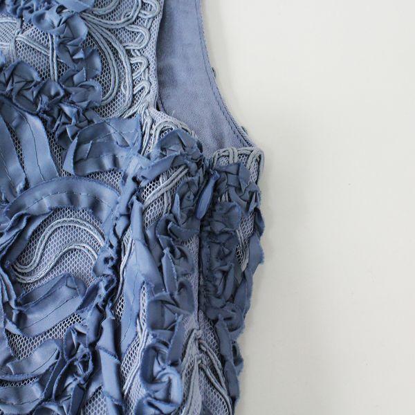 ANAYI アナイ フリル×コード刺繍 ノースリーブワンピース 38