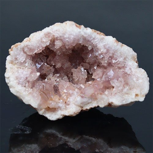 D86-149〕希少 ピンクアメジスト ジオード クラスター 晶洞 原石