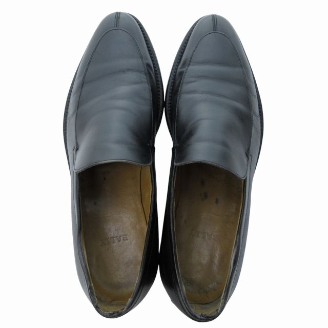 BALLY バリー ドレスシューズ レザー Uチップ スクエア バリー BALLY レザーシューズ スリッポン ローファー Uチップ 黒