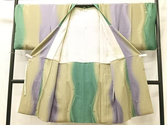 平和屋着物＃道行コート 絞り 霞文 暈し染め ロング丈 正絹 逸品