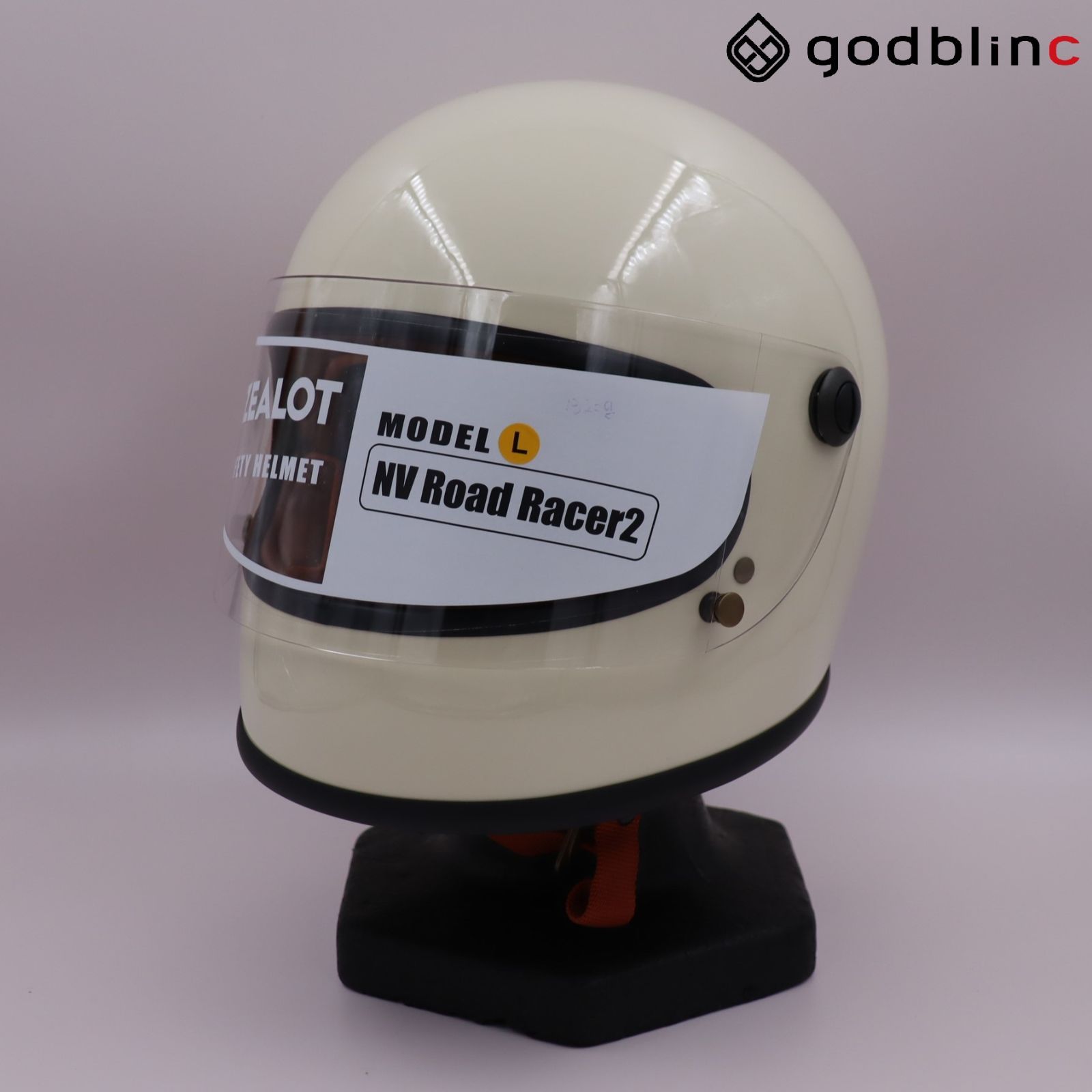 ZEALOT　NVロードレーサー2　CARBON HYBRID WHITE/BR　Lサイズ　NVC0016　フェイスヘルメットOWN