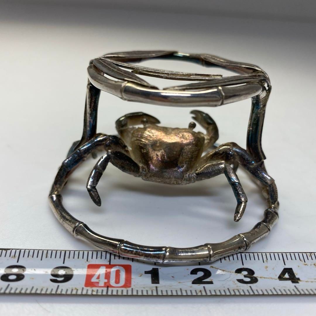 【値下げ】蟹蓋置　一ノ瀬宗辰造 一ノ瀬宗辰 南鐐笹蟹 蓋置 76g トコカト 東さ6-0724① - メルカリ