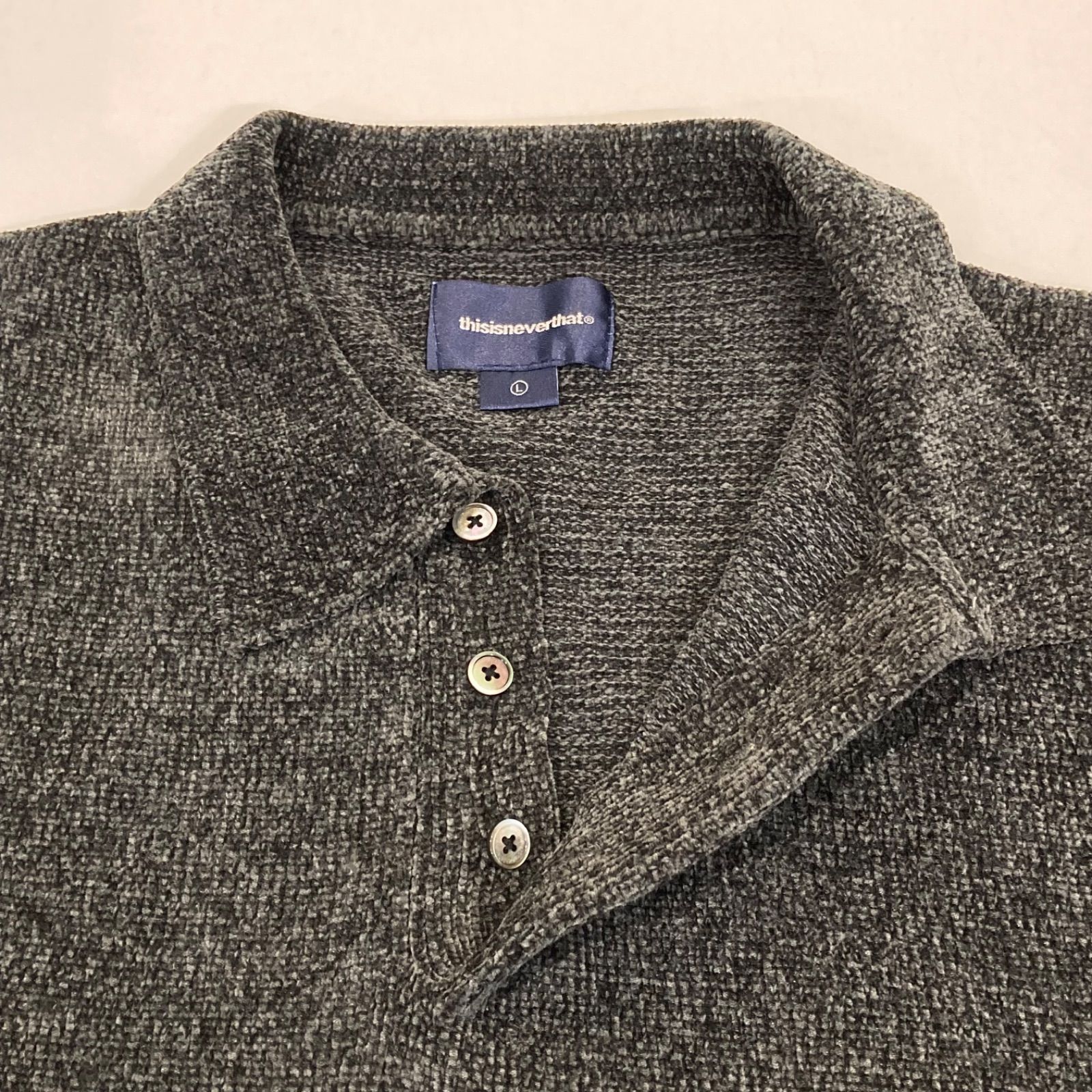 thisisneverthat ディスイズネバーザット TN243KKPK07 Velvet Knit 