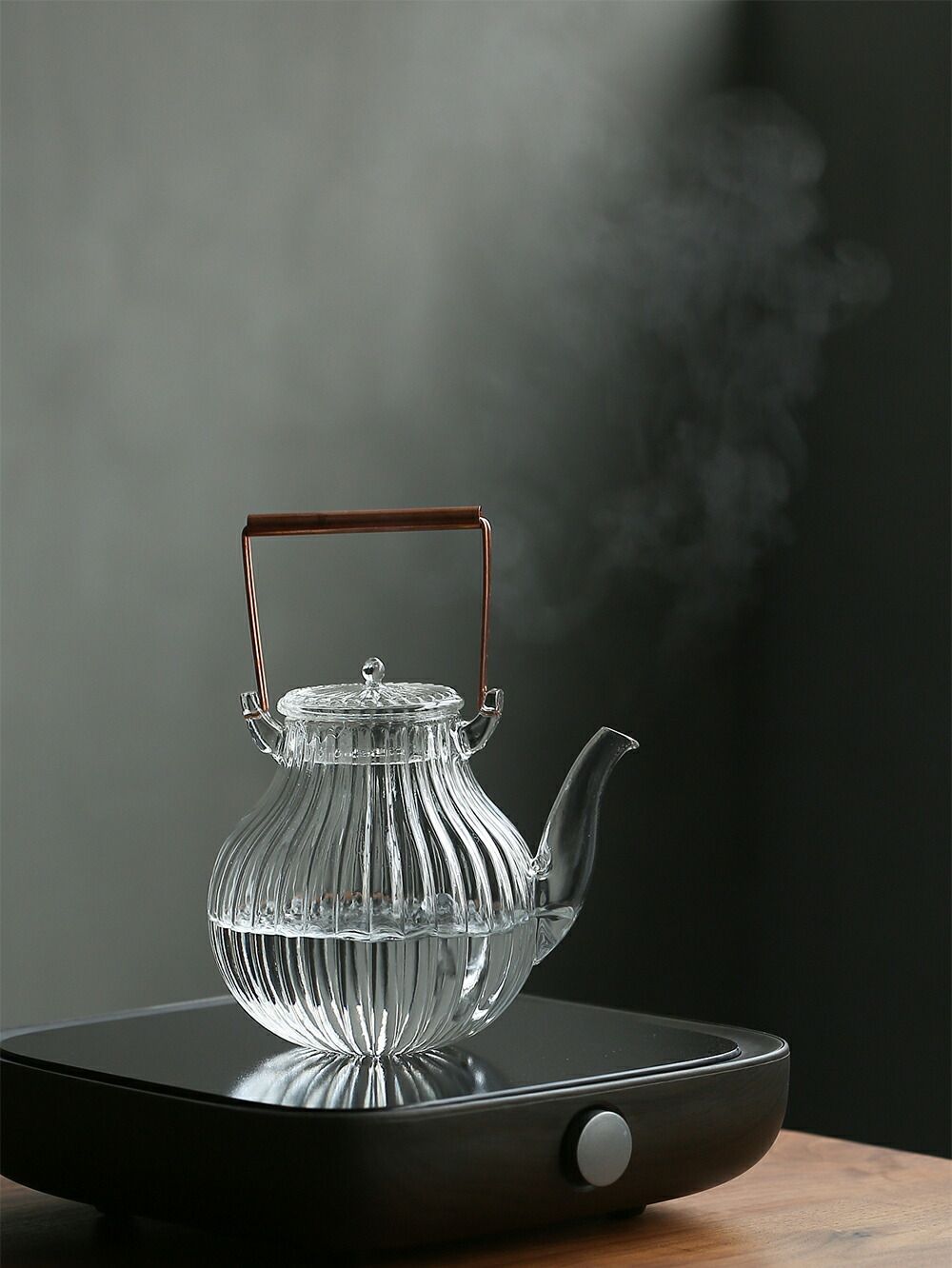 茶道具 赤楽 蓋物 菓子鉢(LC453) 人気商品】紅茶 緑茶 丸型 フルーツティー ガラス製ポット