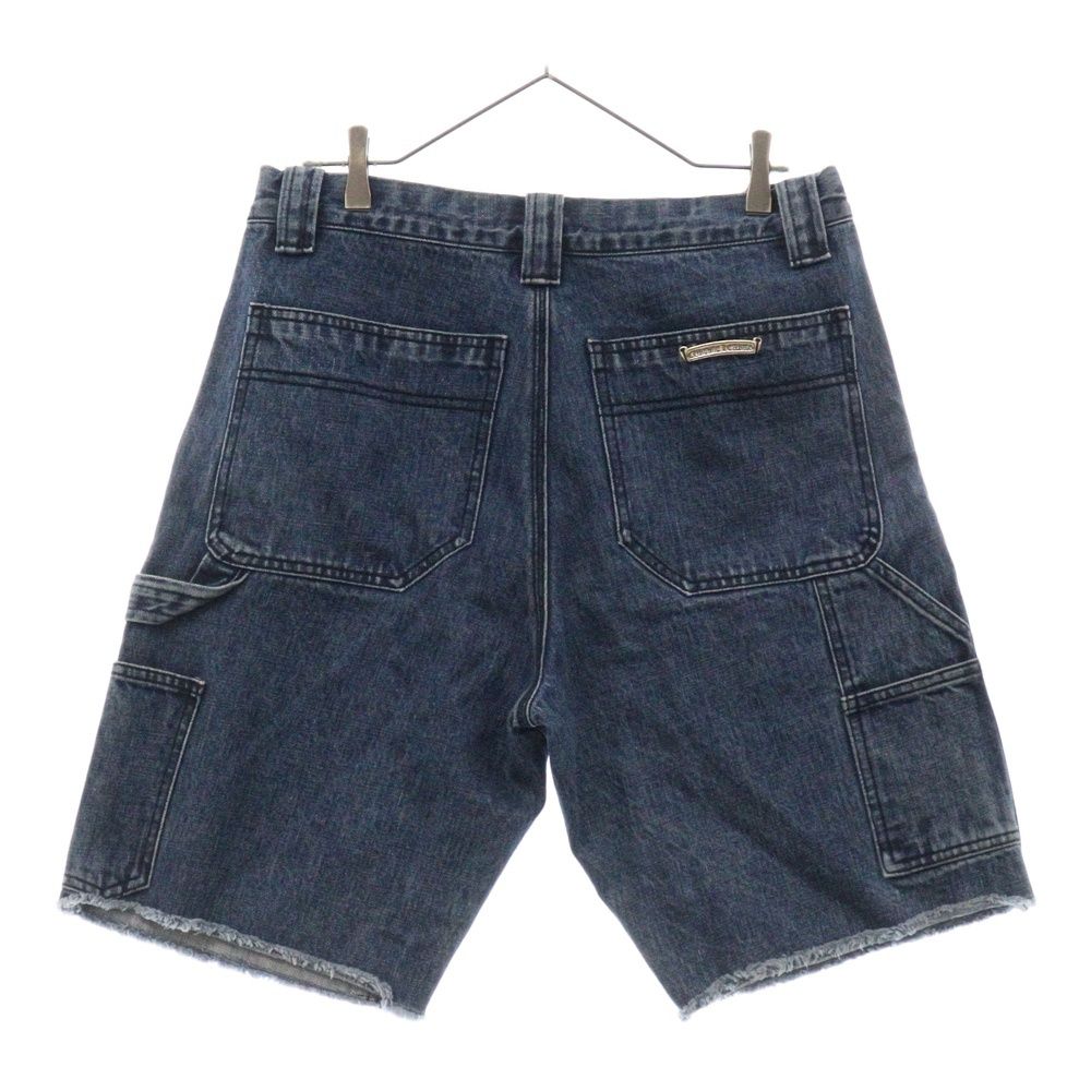 クロムハーツ サイズ:32インチ  DENIM CARPENTER SHORTS デニムカーペンターハーフパンツ 中古 OM10 CHROME HEARTS クロムハーツ DENIM CARPENTER SHORTS デニム