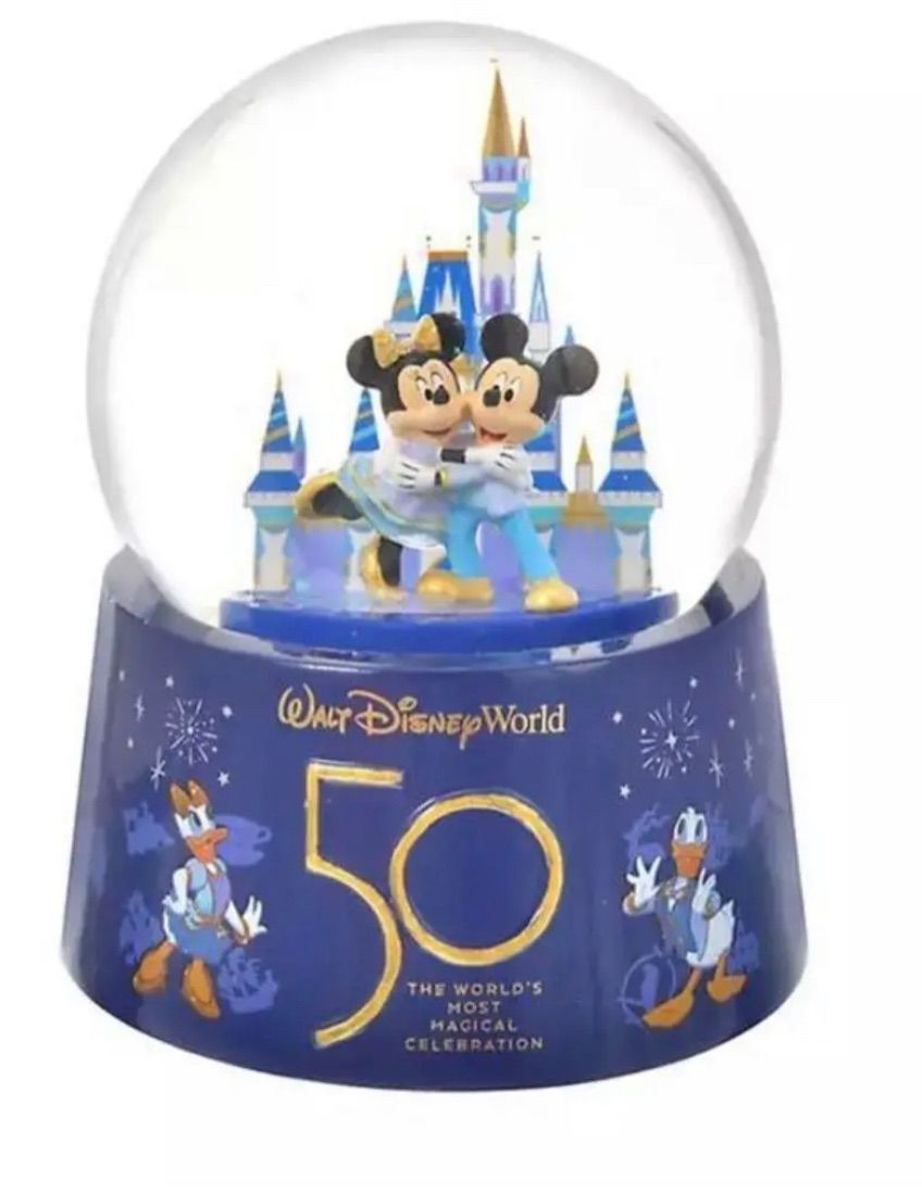WDW50周年 ミッキー&ミニーのスノードーム - メルカリ