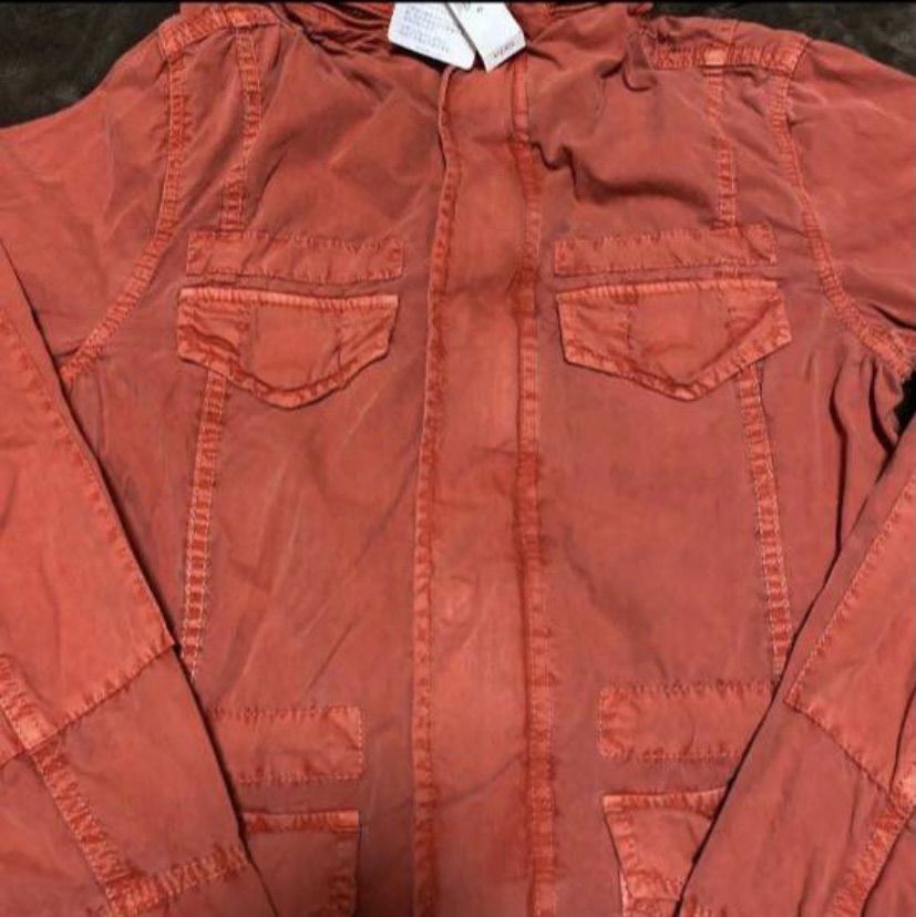 ギャップ　ウォッシュ加工 ミリタリージャケット〚XL〛大きいサイズ　赤/レッド