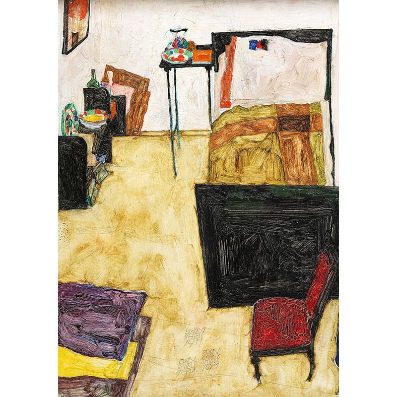 エゴンシーレ 絵画 （中サイズ） Amazon.co.jp: エゴンシーレ・[Egon Schiele] プリキャンバス