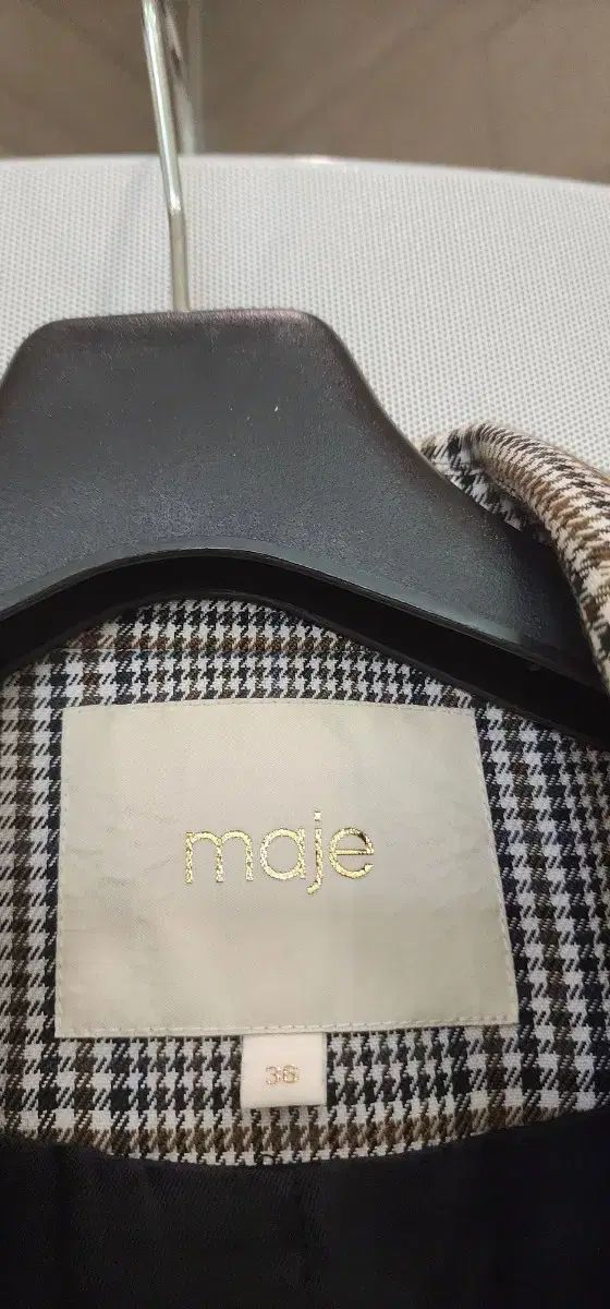 maje マージュ チェック ブレザー 36 55 サイズ