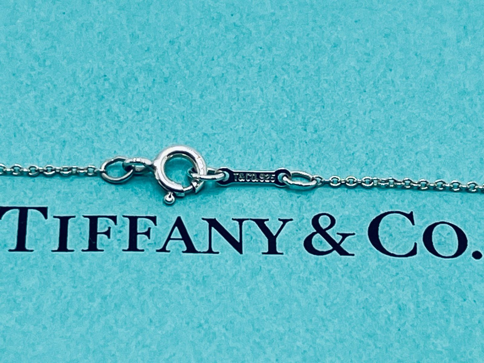 美品★ティファニー スモール クロス ティアドロップ シルバー 十字架 ミニ TIFFANY&Co.（ティファニー） ネックレス エルサ・ペレッティ スモール