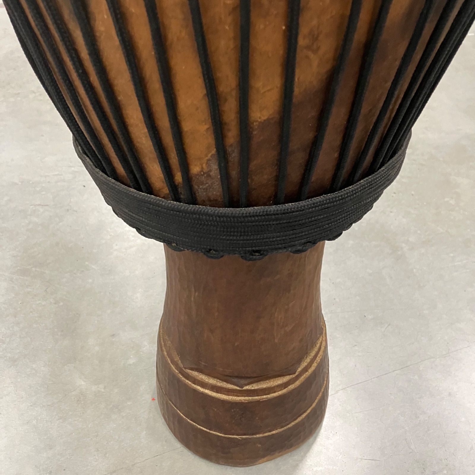 現状品】 カンバラ ジャンベ 民族楽器 打楽器 木製 太鼓 訳あり
