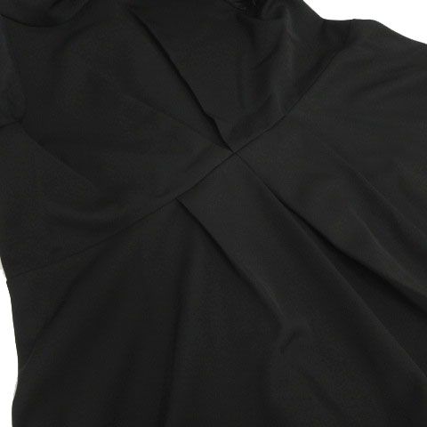 ルイルエブティック RUIRUE BOUTIQUE オーガンジースリーブタックフ トップス＆シークレットゴム スリムテーパードパンツ PA1322 ブラック 黒 M WWW_USTAUSTRALIA_COM_AU