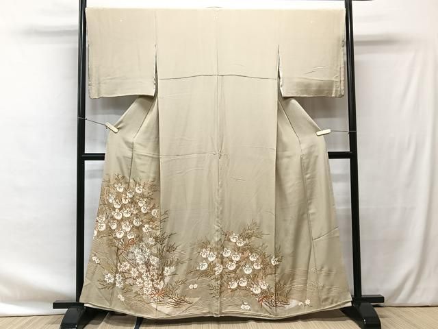 平和屋着物■豪華色留袖　貝桶吉祥花文　金糸　やまと誂製　逸品　未使用　BAAI3445pk 平和屋着物□豪華色留袖 駒刺繍 橘 金銀彩 正絹 逸品 CAAU3604xi