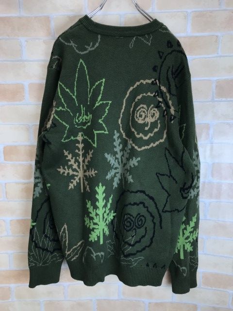 上品】 HUF GREEN BUDDY UGLY SWEATERセーター ニット - トップス