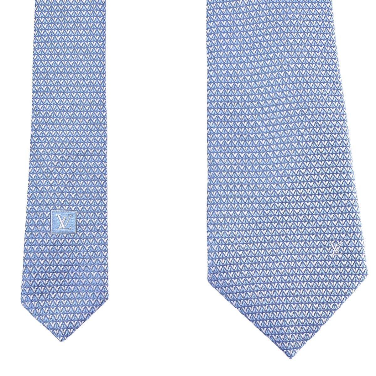 ☆美品☆ルイ ヴィトン モノグラム ネクタイ(ライトブルー／水色、ツヤ