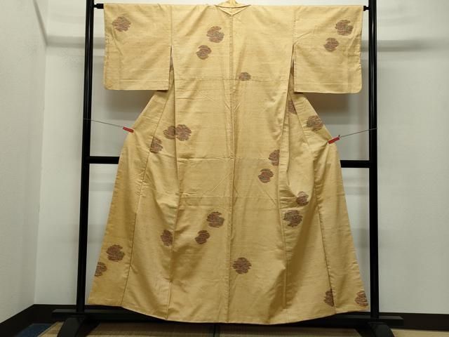 平和屋着物○上質な紬 霞文 胴抜き仕立て 正絹 逸品 CAAR6508ze