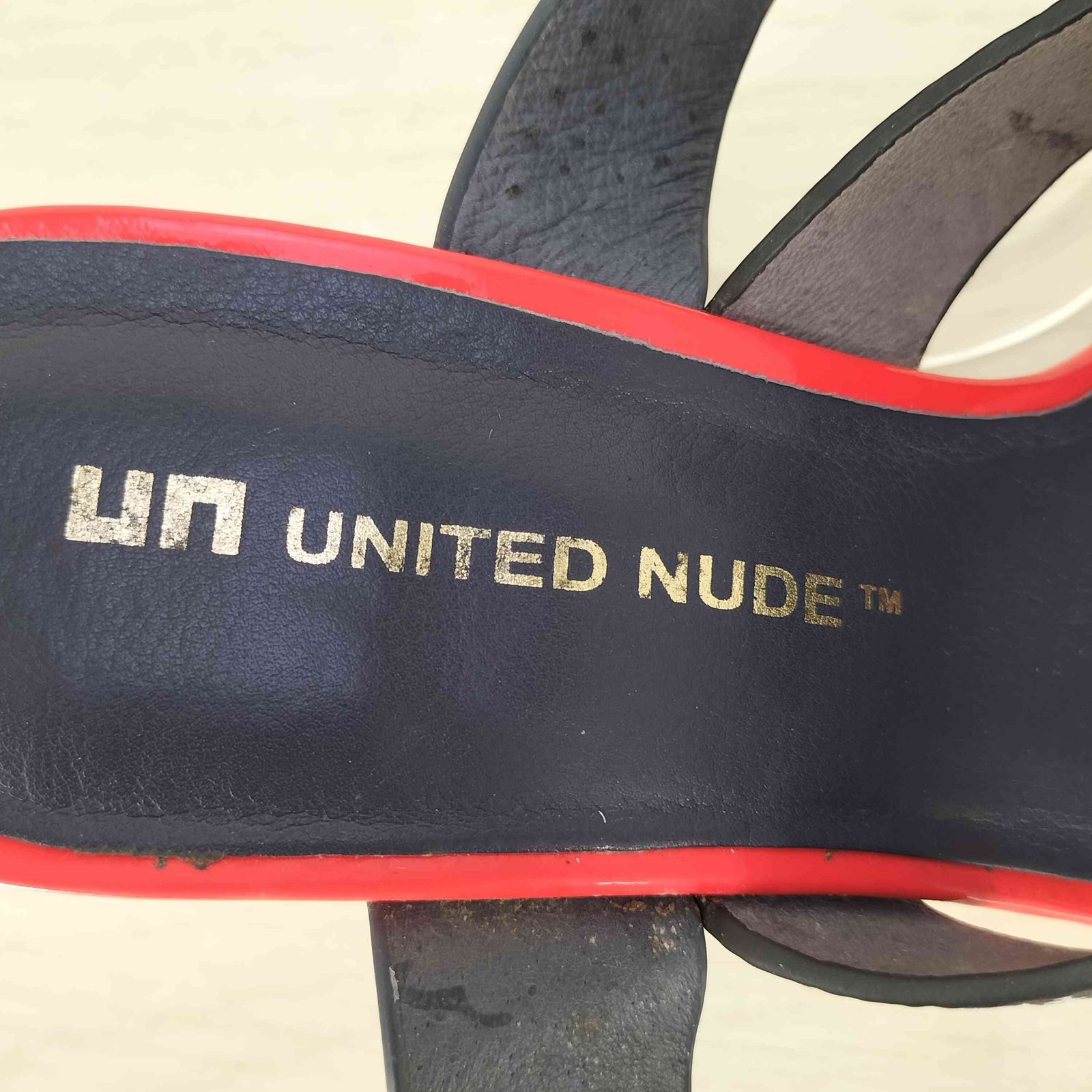 【ほぼ新品傷あり】【箱あり】UNITEDNUDE　サンダル ユナイテッドヌード UNITED NUDE ウェッジ ストラップサンダル