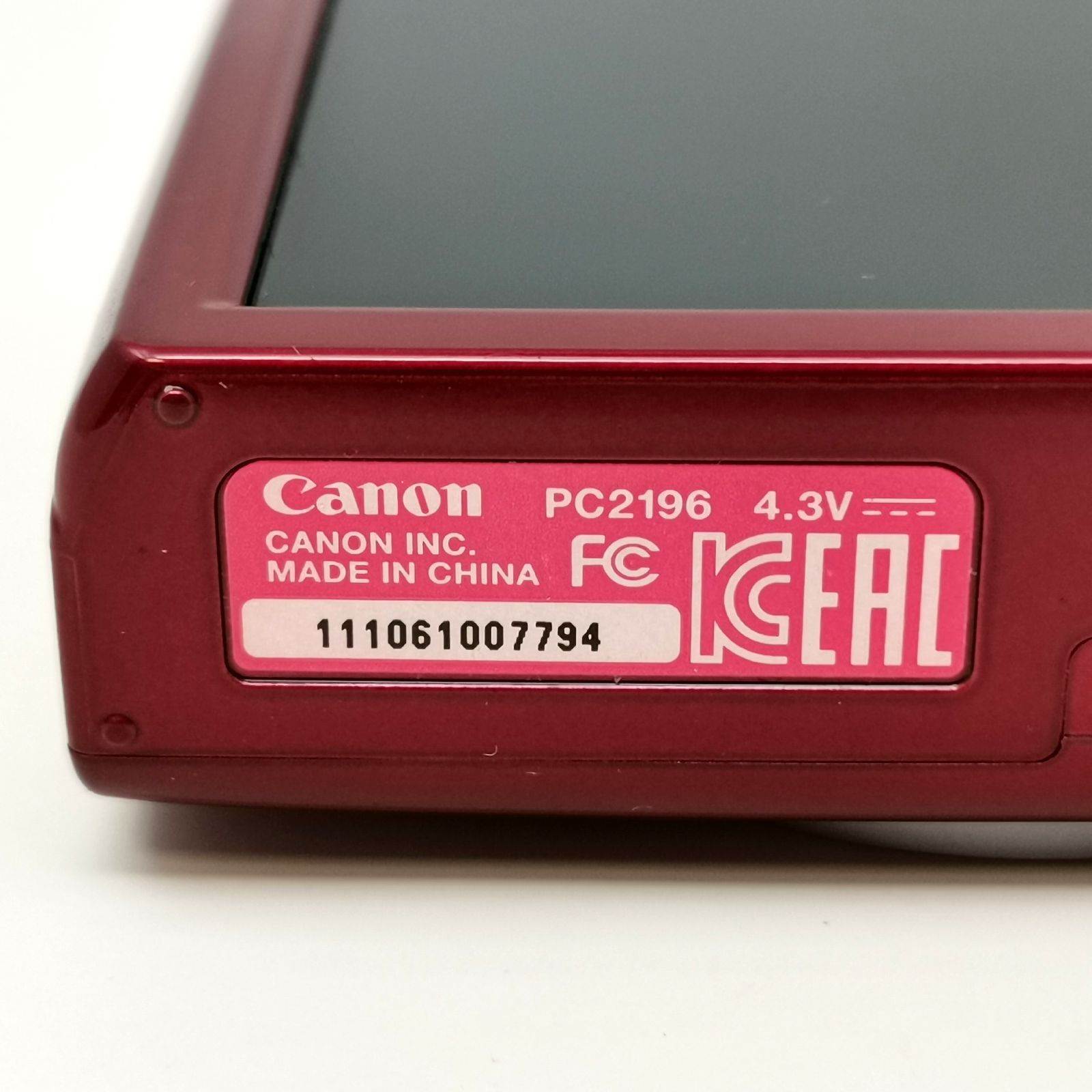 キャノン IXY 160 レッド デジカメ 充電器ないため動作未確認 デジタル