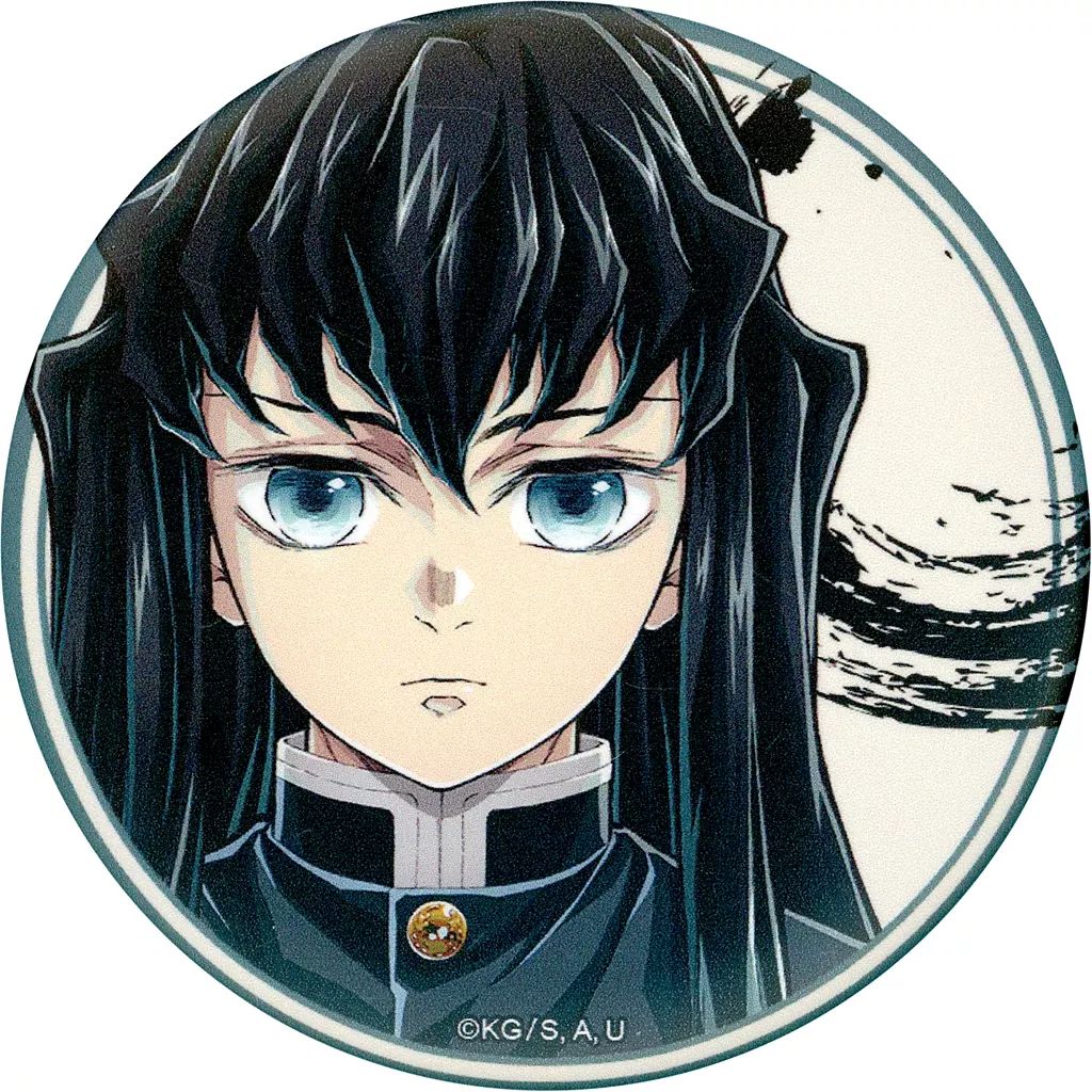 鬼滅の刃　柱展★マット缶バッジ　5個★時透無一郎 中古】バッジ・ビンズ 時透無一郎(顔全体) 「アニメ 鬼滅の刃 柱