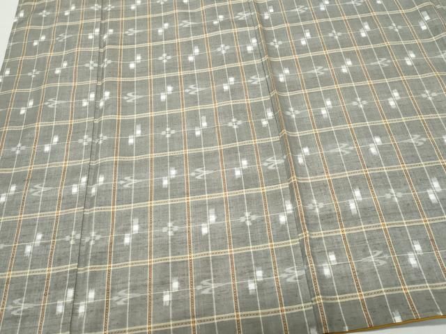 平和屋着物○本場琉球絣 手織 大城誠光作 証紙付き 正絹 逸品