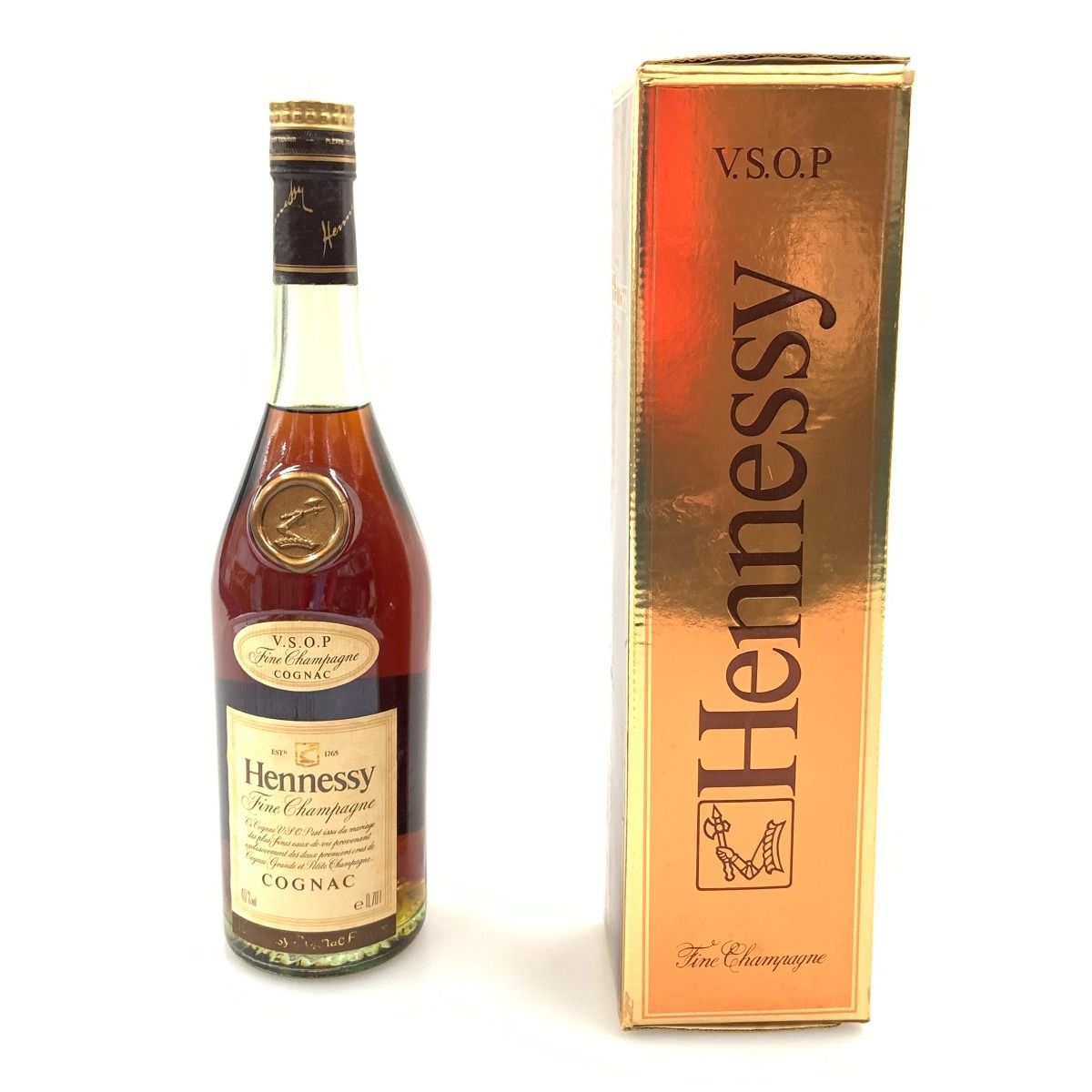 〇〇Hennessy ヘネシー フィーヌ シャンパーニュ V.S.O.P ブランデー コニャック 700ml 40％ スリムボトル 未開栓