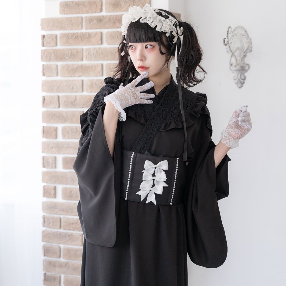 夢展望公式 [新品未使用] リボンパールデザイン帯 [ピンクブラック] 他