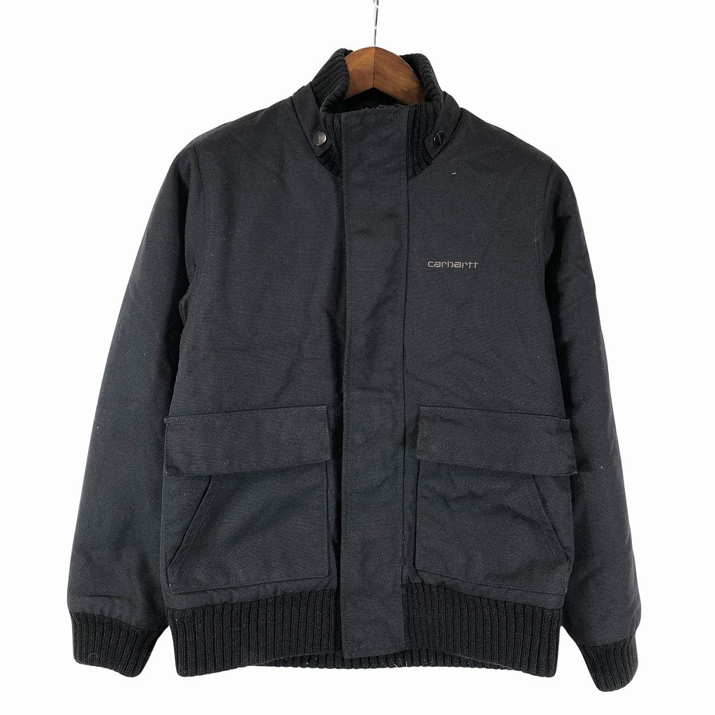 Carhartt カーハート コーデュラナイロン 中綿 ジャケット ワーク アメカジ ブラック (メンズ XS) 中古 古着 O9986