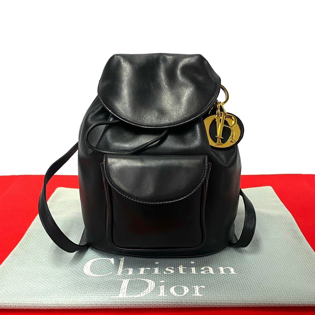 Christian Dior クリスチャンディオール リュック レザー 極 美品 Christian Dior クリスチャン ディオール レディ