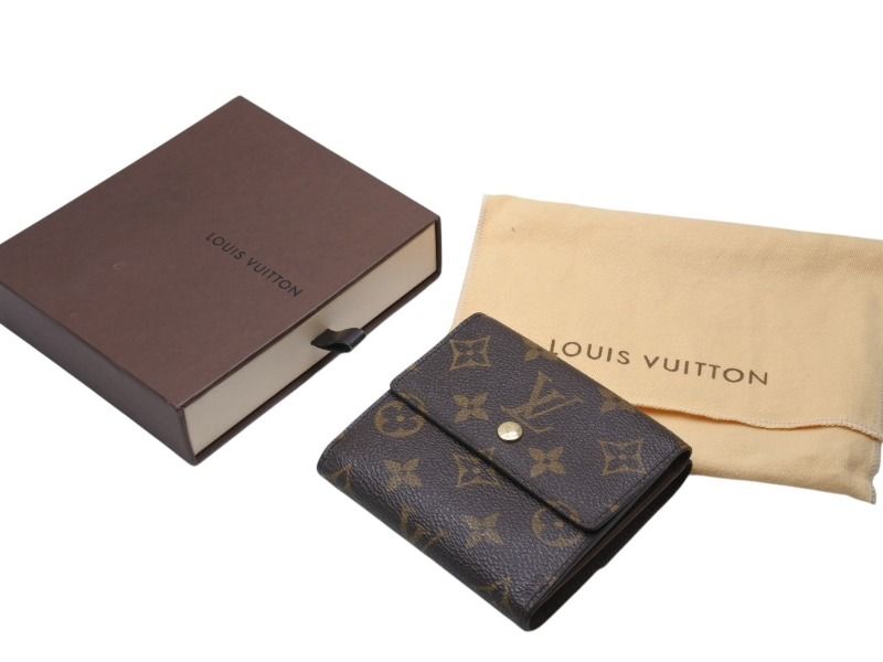 極美品 LOUIS VUITTON ルイヴィトン 二つ折り財布 ポルトモネ ピエ  