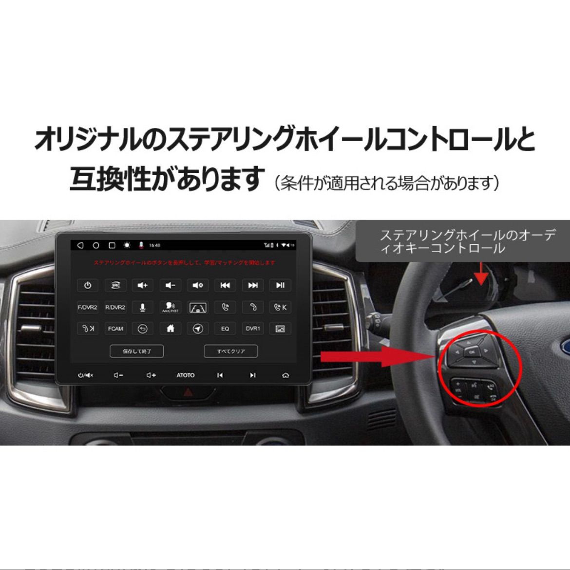 ATOTO ミドルクラス10インチSDスロットAndroidナビ