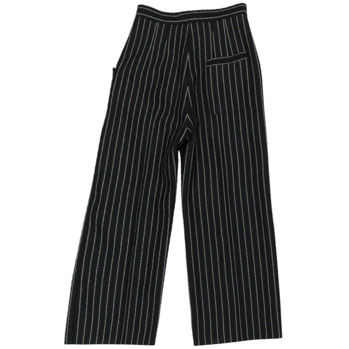 ルイヴィトン ストライプ ワイド パンツ レディース ブラック LOUIS VUITTON アパレル 小物