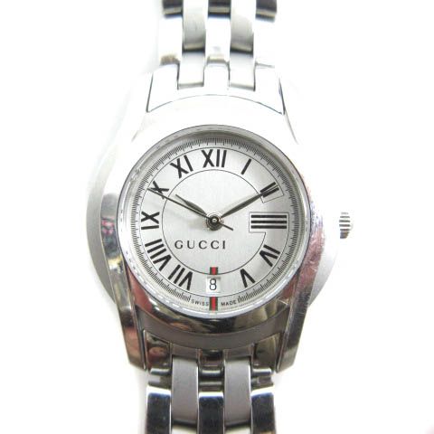 グッチ GUCCI 5500L 腕時計 ウォッチ デイト ローマン文字盤 シェリー