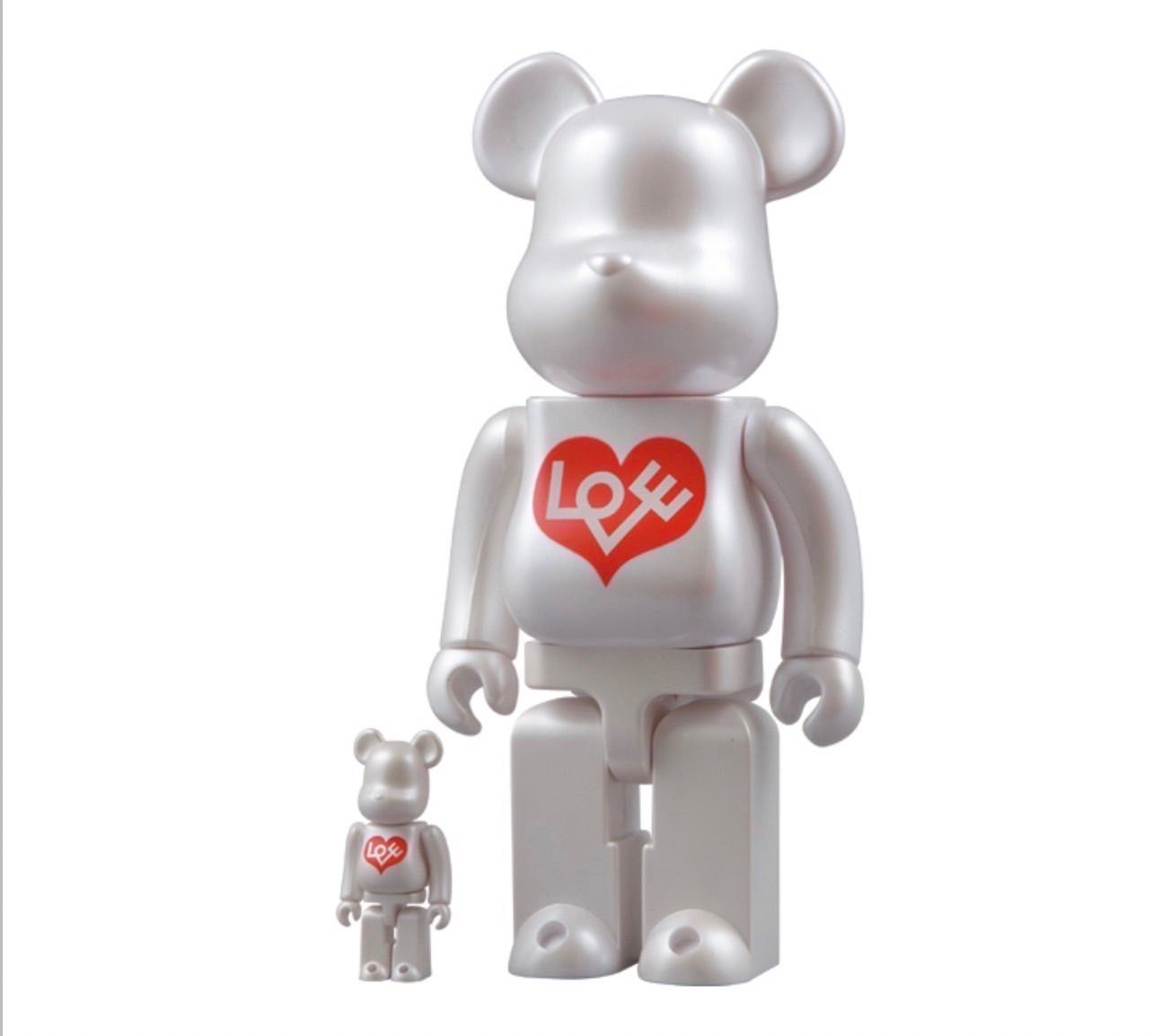 【極美品/希少/セット売り】400% ベアブリック　アレキサンダー・ジラルド MEDICOM TOY - International Love Heart BE@RBRICK 100% & 400% SET