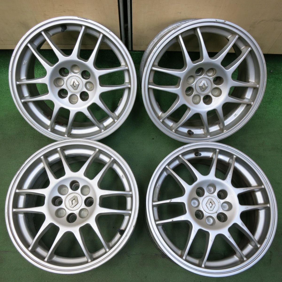 4本価格 ルノー ルーテシア メガーヌ 等 純正 O Z ホイール 15インチ 15×7J OZ PCD100|4H 5042511SYホ