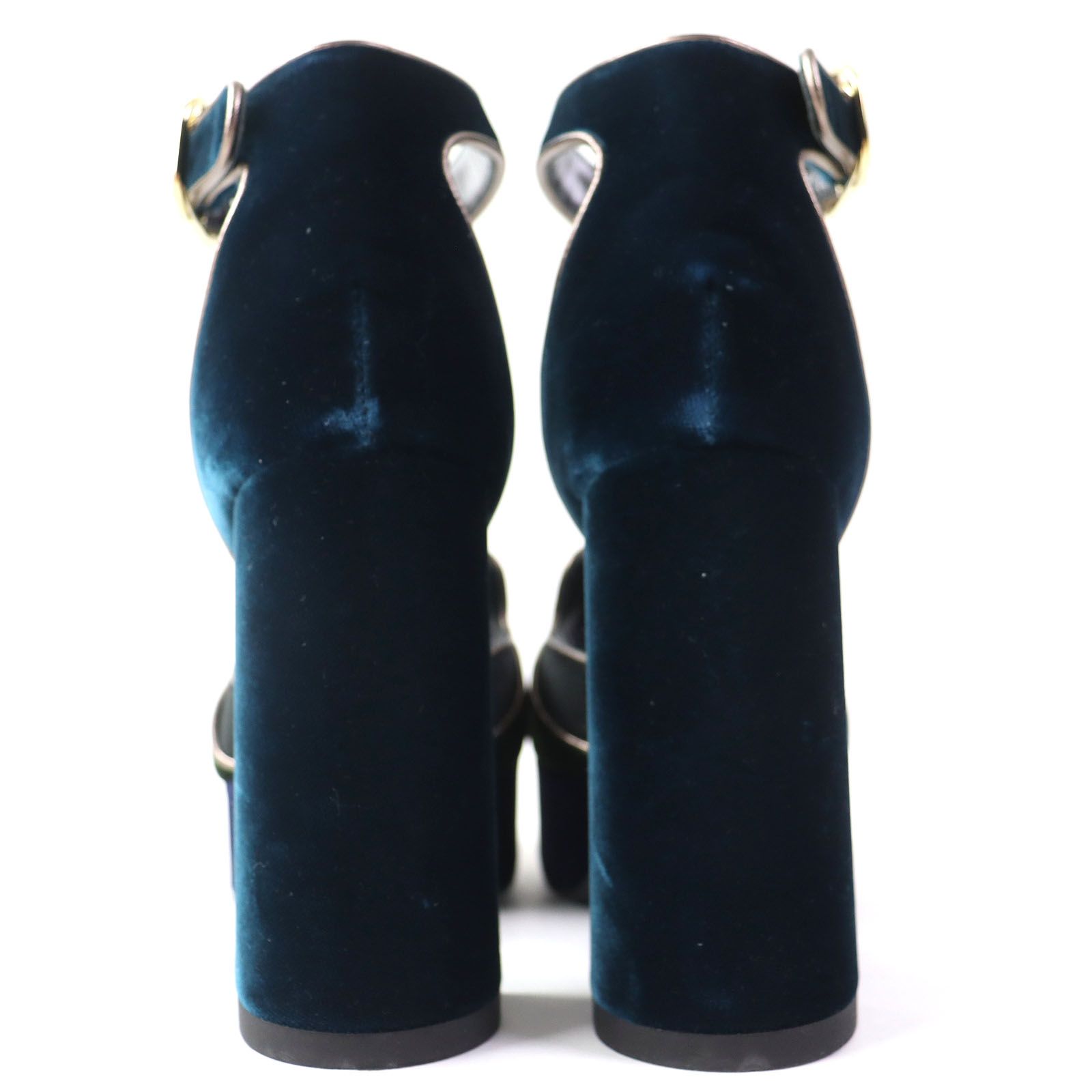 美品△HERMES エルメス 19AW ヴィオレッタ ベロア アンクルストラップ  