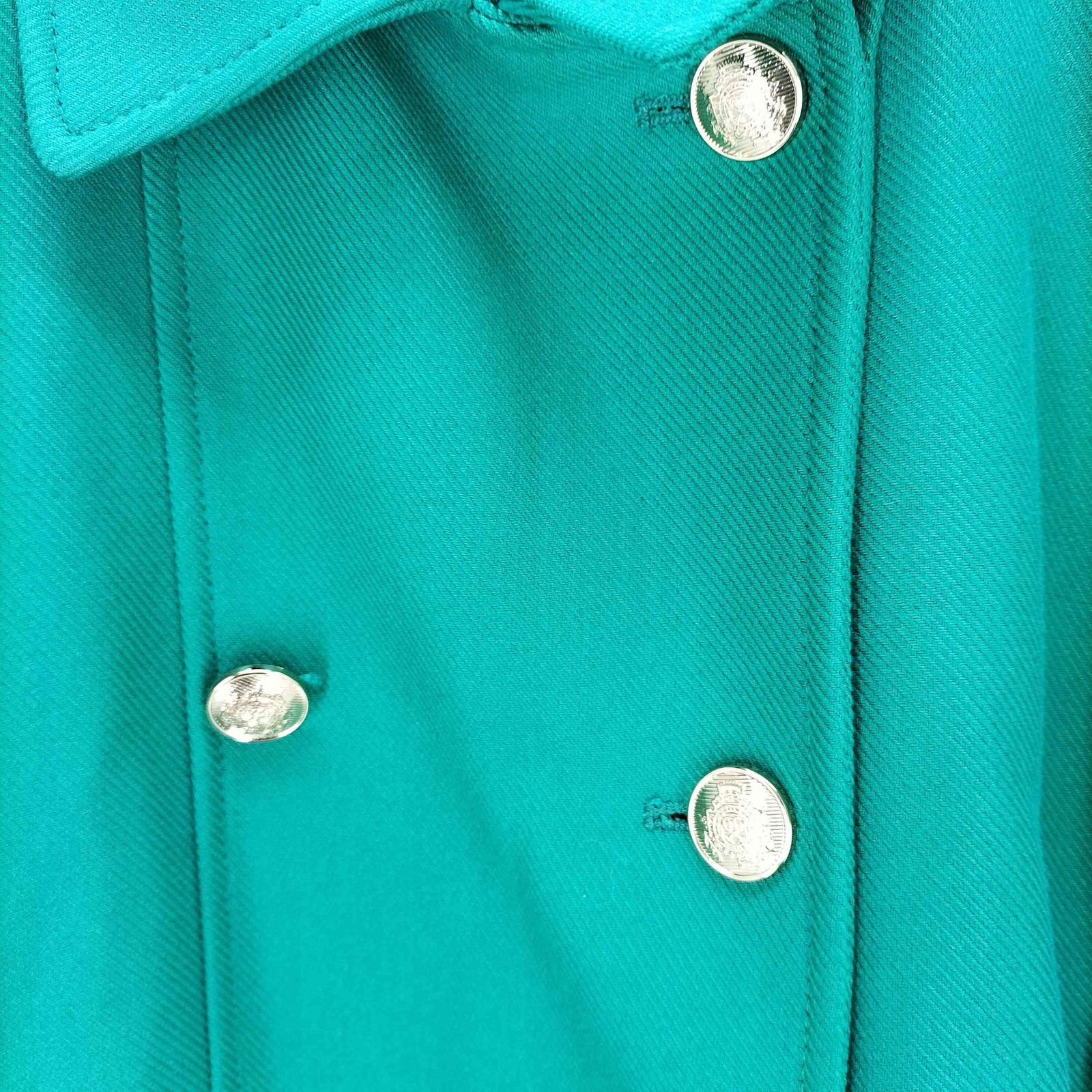 ZARA ザラ　ボタン留めテーラードコート　グリーン ザラ ZARA ボタン留めテーラードコート レディース import：XL