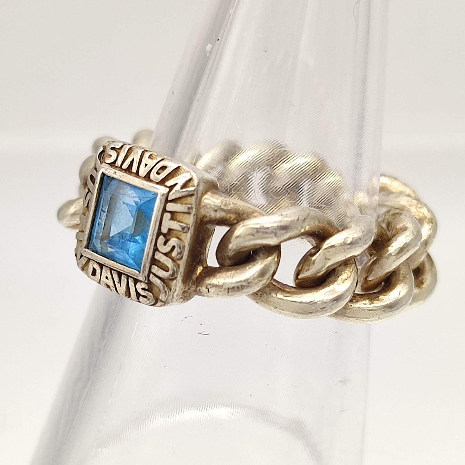 JUSTIN DAVIS ROXYリング　ブルートパズ 美品】Justin Davis ジャスティンデイビス ROXY リング ブルートパーズ