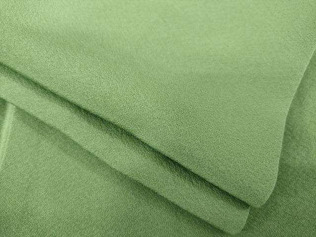 平和屋着物●上質な色無地 岩井茶色 正絹 AABC3553ck