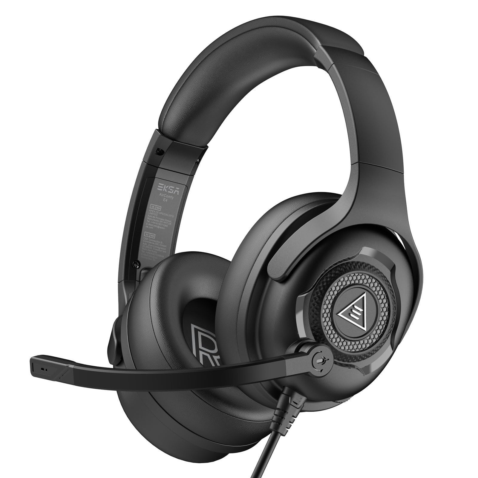 EKSA ヘッドセット ノイズキャンセリングマイク付き PC用ヘッド