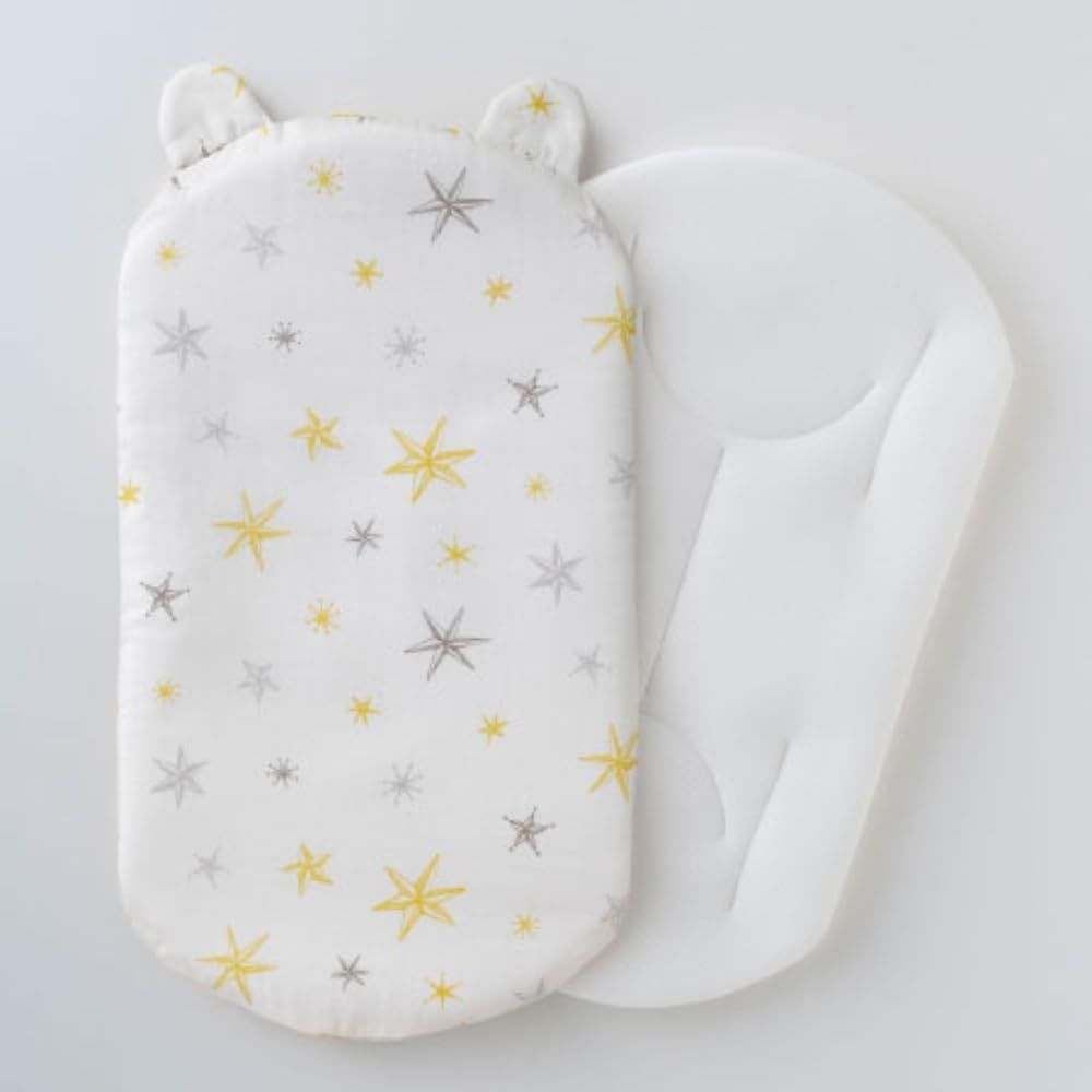 新品 たまひよSHOP 抱っこ布団 メッシュ素材 通気性ばつぐん 丸洗いできる！日本製 安心抱っこふとん (カバー1枚） (スター)