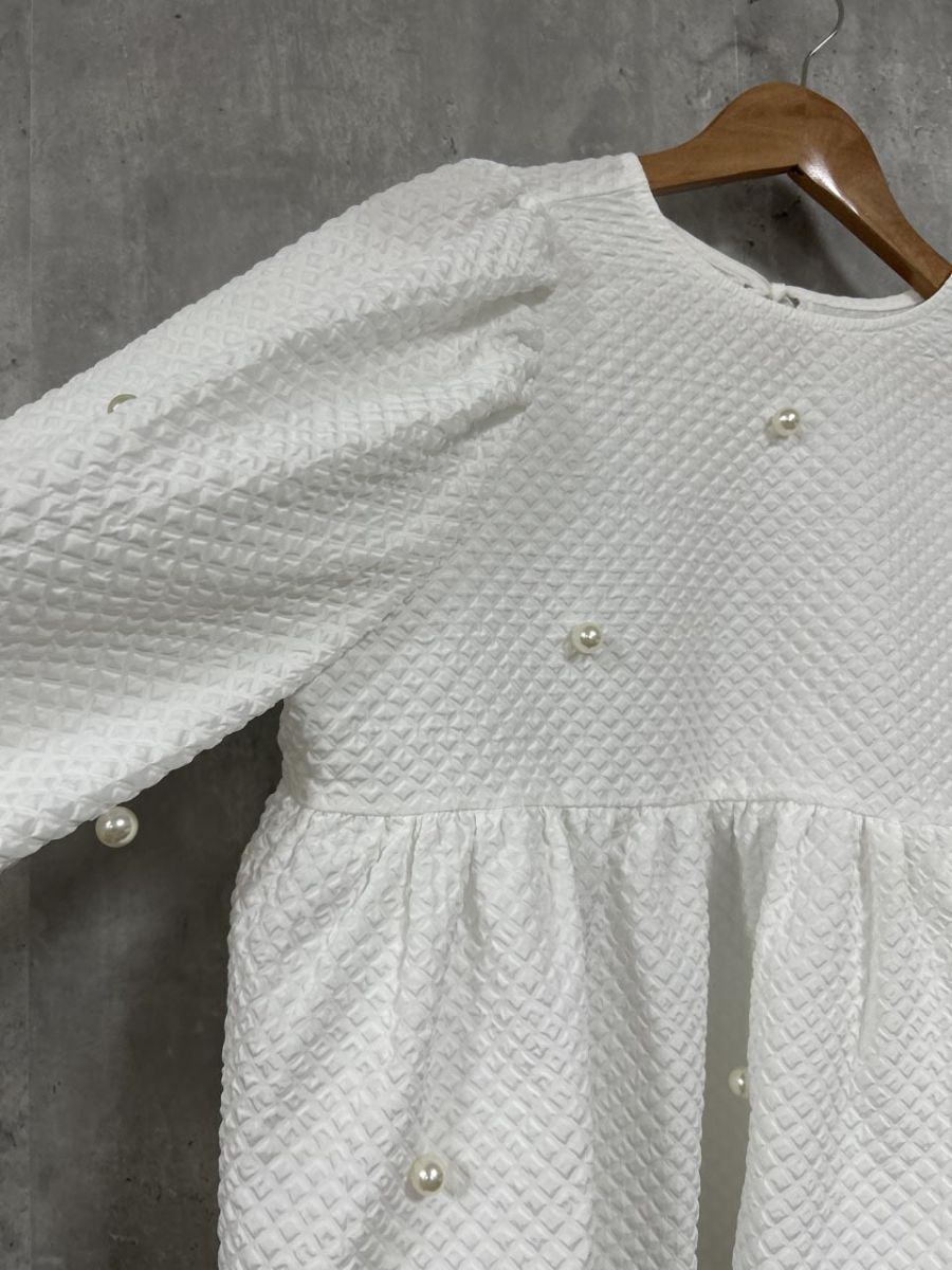 Marry me マリーミー PERL MYUMYU CHAN ブラウス シャツ sizeF 白 レディース