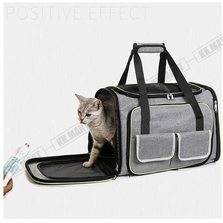 ペットキャリーバッグ拡張3wayペットキャリーバックショルダー猫犬メッシュケース避難旅行病院軽量おしゃれ小型犬