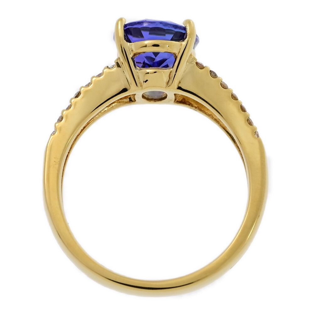 TA2.97ct/FD:0.25ct/12月誕生石 1P・タンザナイト・ダイヤモンドリング  