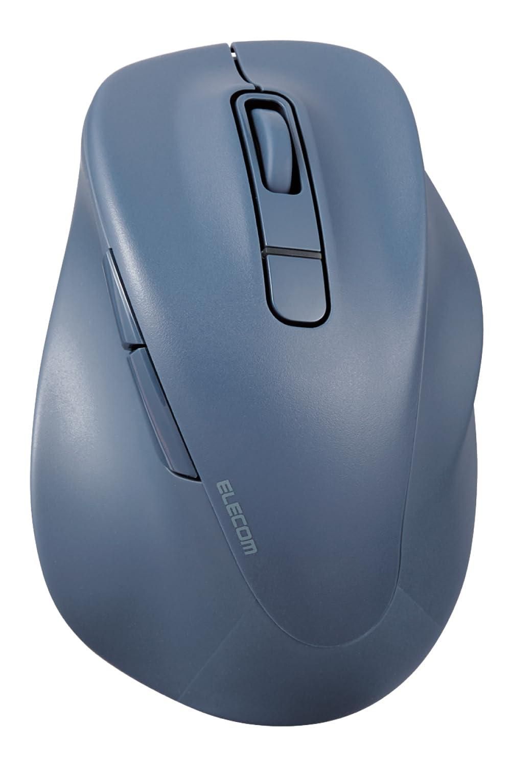 【新品・2営業日で発送】ELECOM エレコム マウス／右手専用／Mサイズ／Bluetooth／5ボタン／ブルー(M-XGM30BBSKBU)
