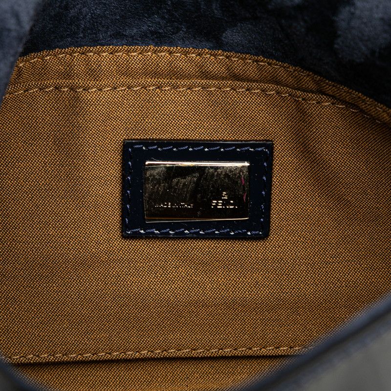 フェンディ マンマバケット ワンショルダーバッグ 8BR180 エナメル レディース FENDI 【1-0208393】 フェンディ マンマバケット ワンショルダーバッグ 8BR180 ブラック