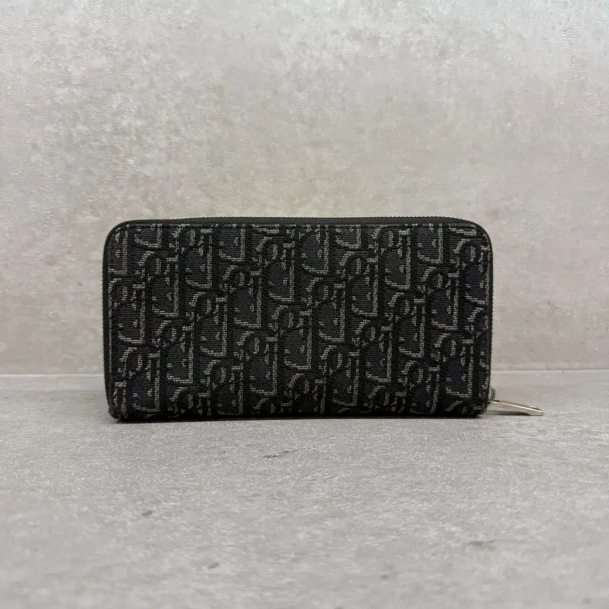 極美品✨Christian Dior オブリーク ジャガード ラウンド 長財布 【極