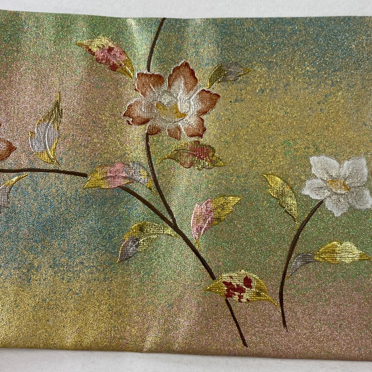 名古屋帯 黒豹 金糸 正絹 山口華楊 名古屋帯 黒豹 金糸 正絹 山口